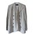 Gianni Versace Jackets Silvery Linen  ref.59884
