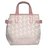 Lancel Handbags Pink Leather Cloth  ref.59924