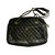 Chanel Bolsa vintage Negro Cuero  ref.59960