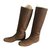 Prada Suede boots Light brown Leather  ref.60192