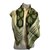 Cartier vintage scarf Green Silk  ref.60265