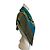 Cartier Sciarpa vintage da collezione Blu Multicolore Verde Giallo - vista 3