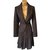 Georges Rech Skirt suit Brown Silk Wool  ref.60319