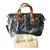 Speedy Louis Vuitton Handbags Dark grey Cotton  ref.60373