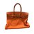 Hermès Birkin 35 Naranja Cuero  ref.60405