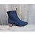 Botas Tibi de brocado azul marino - vista 4