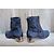 Botas Tibi de brocado azul marino - vista 5