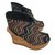 Autre Marque sandali Multicolore Panno  ref.60862