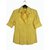 Dolce & Gabbana Camisa amarela de algodão Amarelo  ref.60902