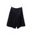 Chanel Pantalones cortos Negro Seda Lana  ref.60993