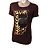 Camiseta Just Cavalli de algodón morada con strass Talla L Púrpura