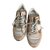 Philippe Model Sneakers Silvery Leather  ref.61048