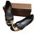 Gucci Ballerinas Schwarz Golden Leder  ref.61101