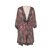 Christian Dior Kimono Black Pink Red Blue Viscose Lace  ref.61124