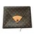 Louis Vuitton Clutch bags Brown Cloth  ref.61177