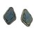 Yves Saint Laurent YSL earrings Silvery Blue Metal  ref.61215
