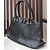 Borsa Tod's Trapeze in pelle nera granulata Nero - vista 3