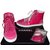 Chanel scarpe da ginnastica Rosa Pelle Tela Scamosciato  ref.61452
