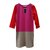 Juicy Couture Kleider Pink Rot Beige Viskose Elasthan Polyamid  ref.61599