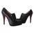 Christian Louboutin Ankle Boots Black Leather  ref.61610