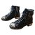 Alexander Mcqueen Ankle Boots Black Leather  ref.61625