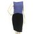 Moschino Vestido de seda bicolor Negro Púrpura  ref.61684