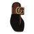 Gucci leather flip flops Brown  ref.61732