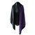 Chanel Silk scarves Black Purple Cashmere  ref.61839