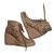 Stella Mc Cartney boots compensées Toile Beige  ref.61912