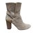 Lanvin Ankle Boots Taupe Deerskin  ref.62143