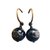 Boucles d'oreilles Chanel Acier Vert Kaki Bronze  ref.62157