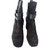 Louis Vuitton Bottines Suede Noir  ref.62159