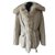 Yves Salomon Coats, Outerwear Cream Fox Rabbit  ref.62270