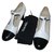 Chanel Heels Black White Leather  ref.62271