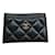 Chanel Black card case Leather  ref.62821