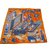 Hermès Seiden Schals Orange  ref.62929