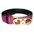 Salvatore Ferragamo Gürtel Schwarz Pflaume Leder