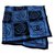 Chanel sciarpe Blu Seta  ref.63232