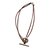 Hermès Necklaces Dark brown Leather  ref.63266