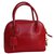 Autre Marque Vintage Handtasche Rot Leder  ref.63310