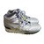Autre Marque Andrea pompilio silver sneakers new Silvery Nylon  ref.63357
