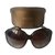 Gucci Sunglasses Dark brown Plastic  ref.63454