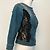 Giacca in denim Flavio Castellani con inserti in pizzo nero Blu - vista 4
