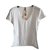 Camiseta blanca de mujer de John Galliano. Blanco Algodón Elastano  ref.63607