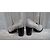 Paraboot Penny Loafer Ballerinas aus grau Leder mit 8cm Absatz - Ansicht 4