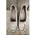 Paraboot Penny Loafer Ballerinas aus grau Leder mit 8cm Absatz - Ansicht 7
