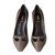 Fendi Heels Brown Leather  ref.63660
