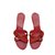 Dior Sandals Orange Patent leather  ref.63756