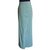 Jupe longue tube portefeuille Ligne 1 Issey miyake T. S International Coton Elasthane Nylon Bleu Vert  ref.64027