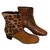 Braccialini Ankle Boots Leopard print Leather  ref.64050